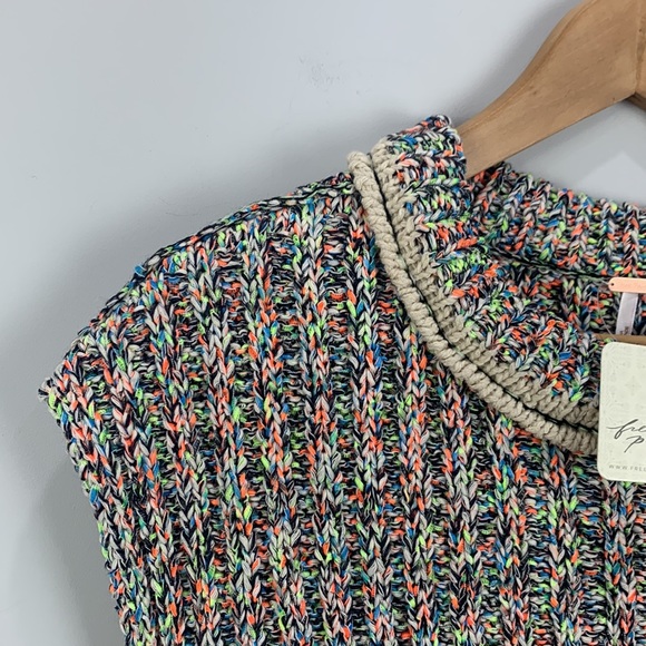 NWT Free People Desert Rainbow Knit Sweater Vest - Picture 4 of 13